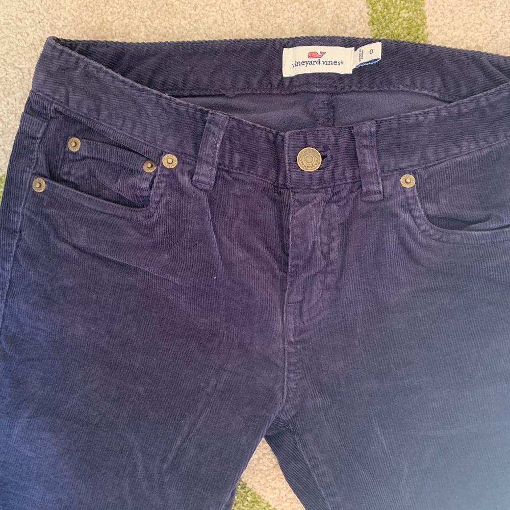 Vineyard Vines Women Navy Corduroy